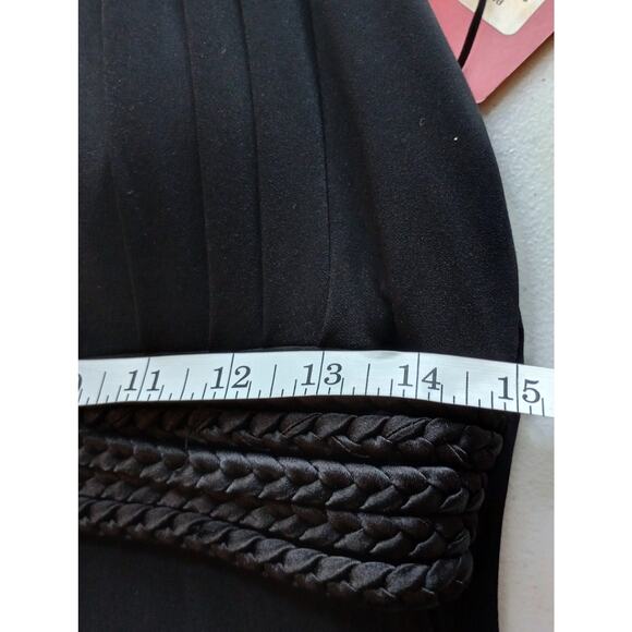 JS Collection Womens Black Halter Top Cocktail Midi Dress Size 14 - Picture 11 of 13